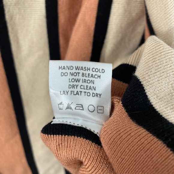 Lovers + Friends Revolve Cardigan XS/Small Striped Oversized Open Longline SS - Picture 8 of 10